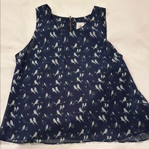 CAbi Blue Boxy Tank Top